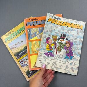 Vintage Highlights Puzzelmania Magazine Bundle 1997 90s Kids Activity Books